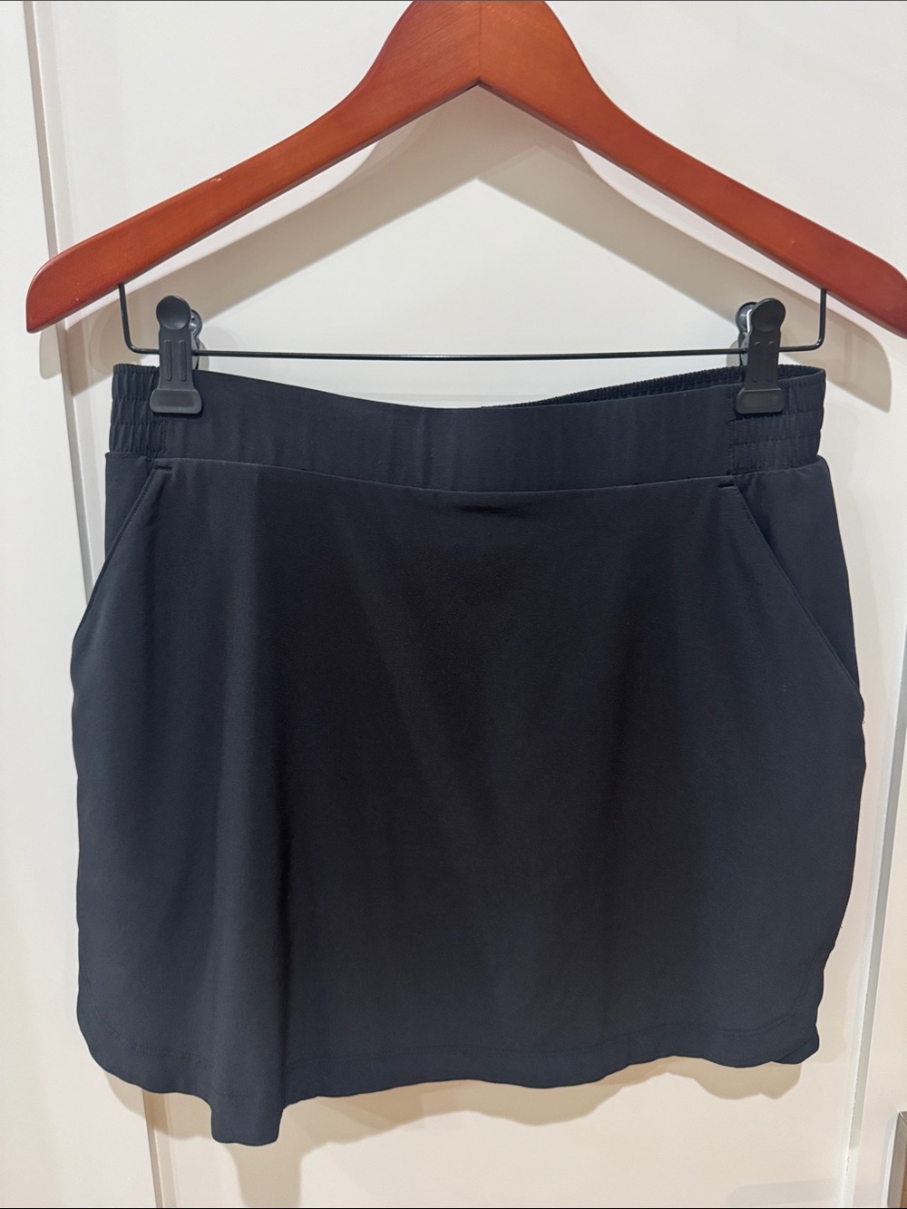 Calia Black Athletic Skort with Elastic Waistband
